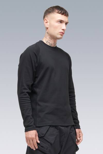 ACRONYM S27-PR Cotton Rib Longsleeve Shirt Black, Size: Medium outlook