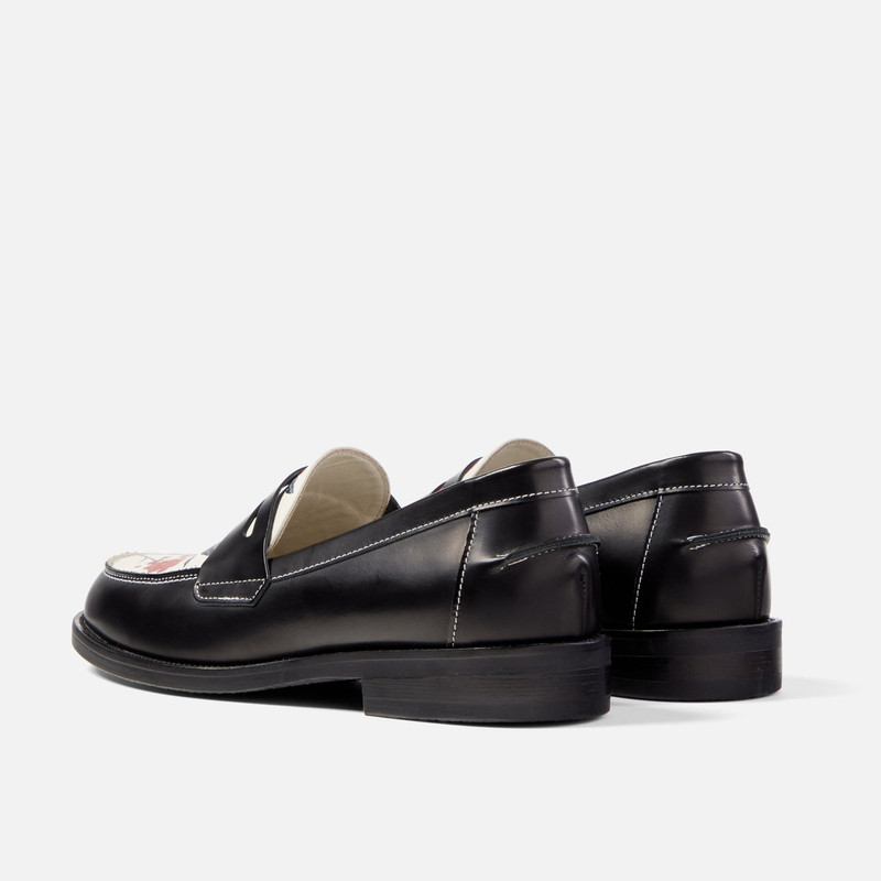 Wilde Hand-Painted Berry Penny Loafer - Men's 7