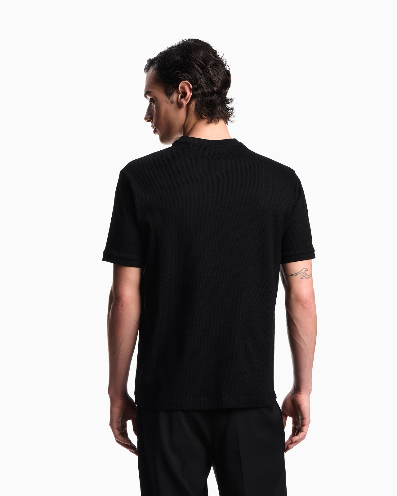 ASV JERSEY T-SHIRT WITH VERTICAL JACQUARD MOTIF - 3