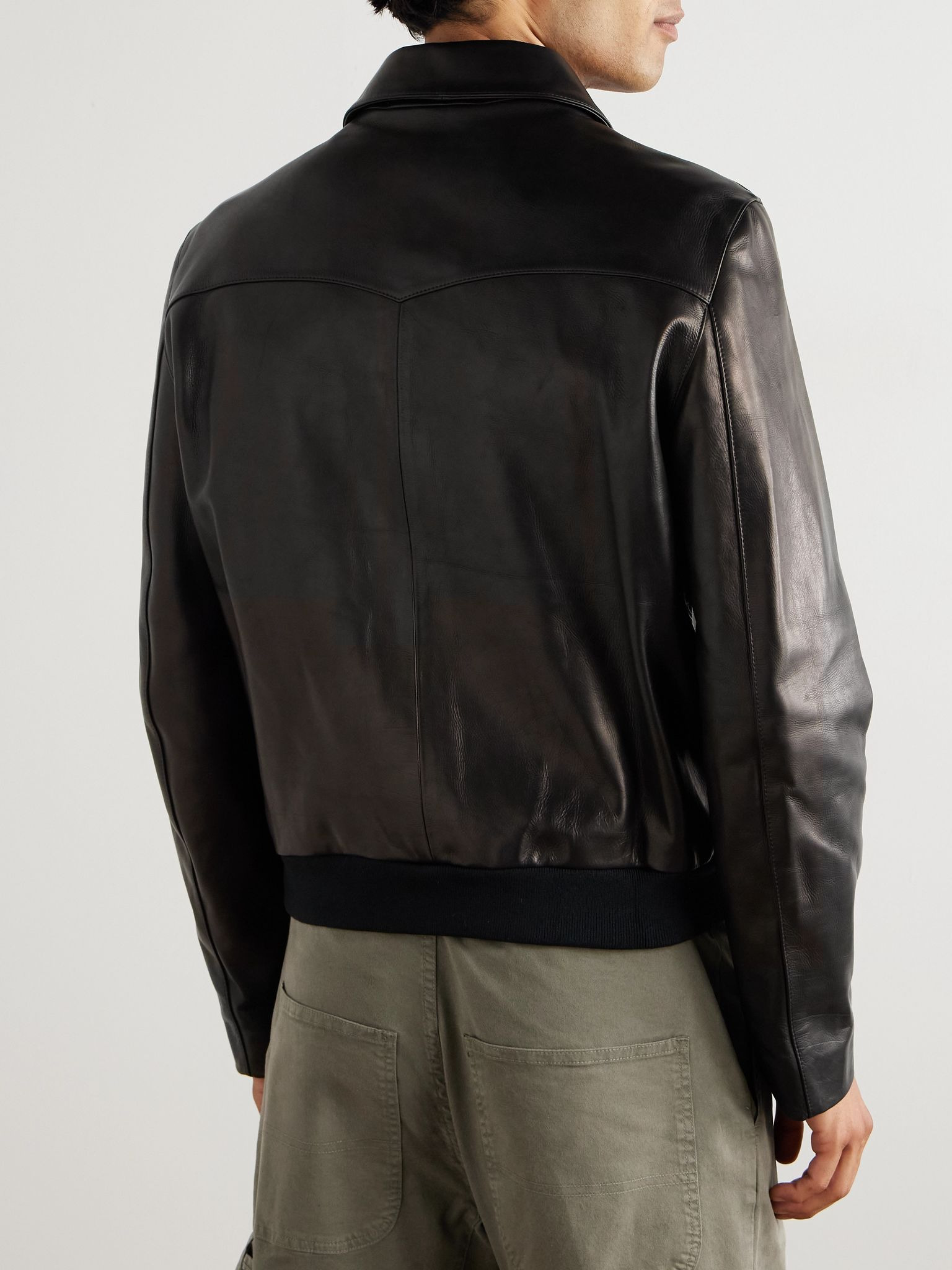 Hammond Leather Jacket Black - 4