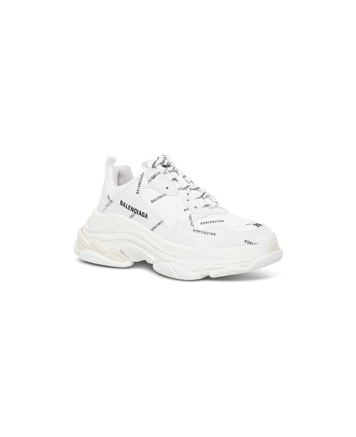 Triple S Sneakers With Allover Logo Print - 2