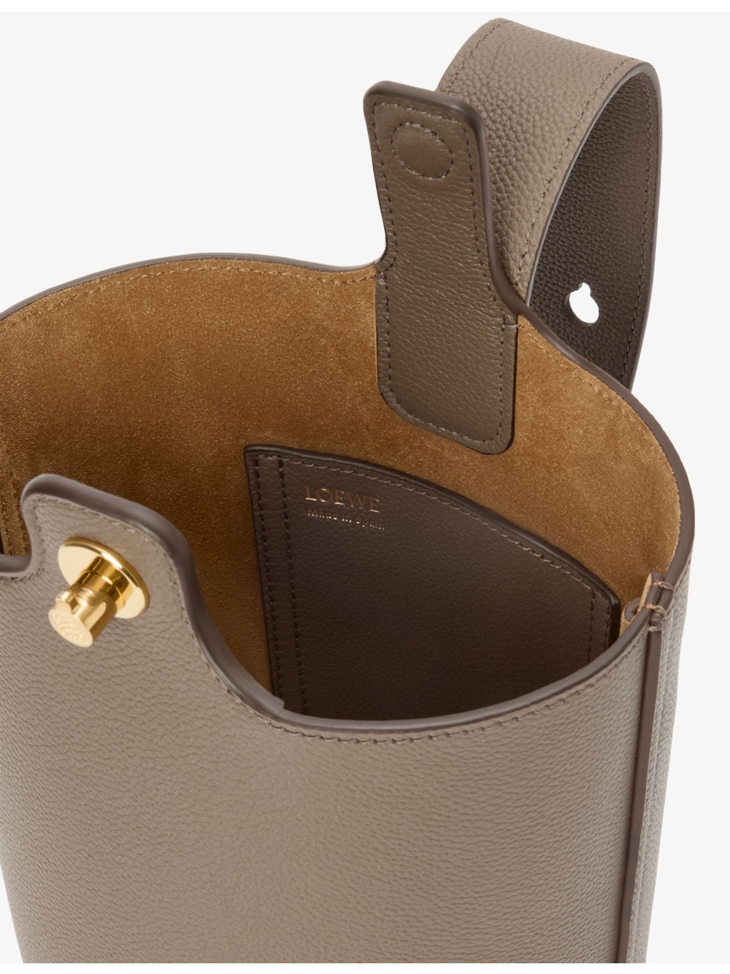 Pebble Mini Leather Bucket Bag - 6