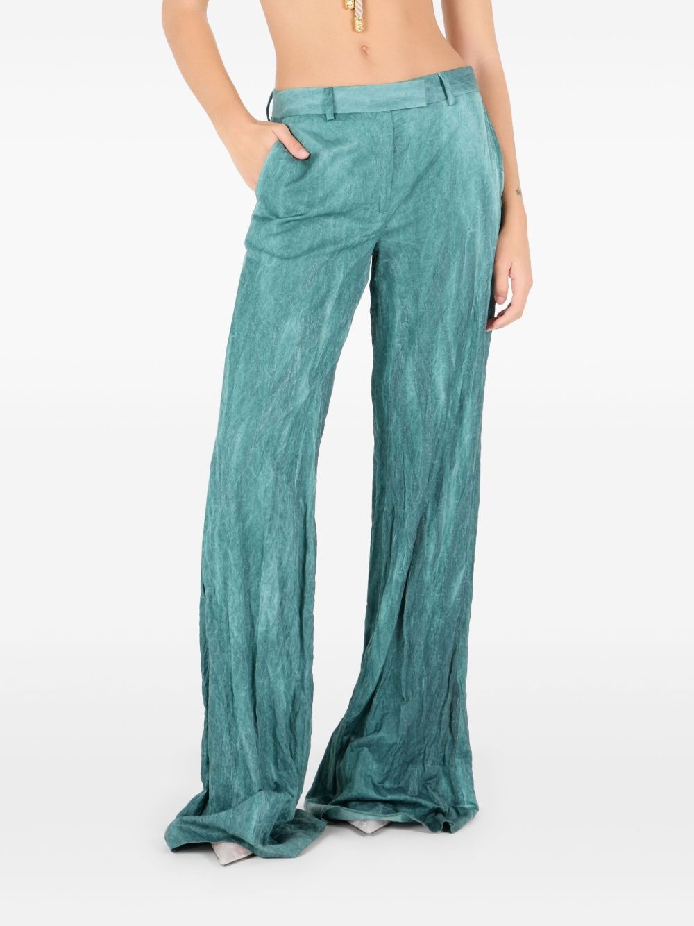 crease-effect trousers - 2