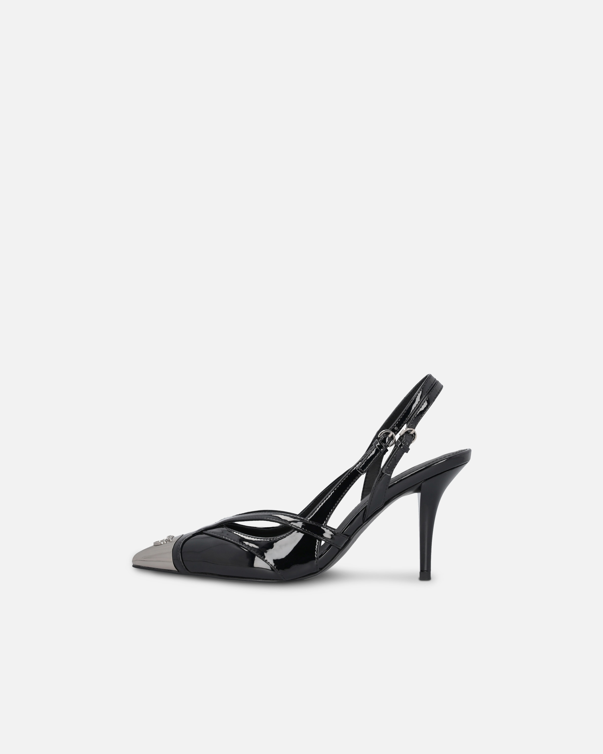 HEELED PUMPS WITH METAL TOE - 5