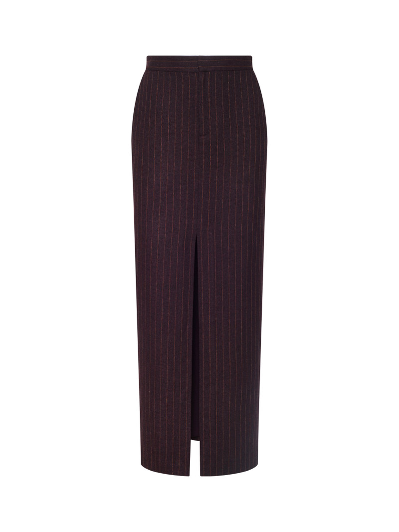 Maceline Pinstriped Maxi Skirt 1