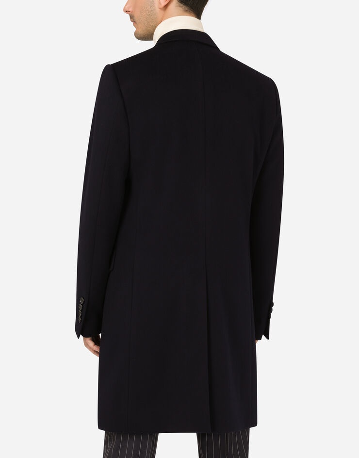 Double-breasted cashmere and wool coat - 5