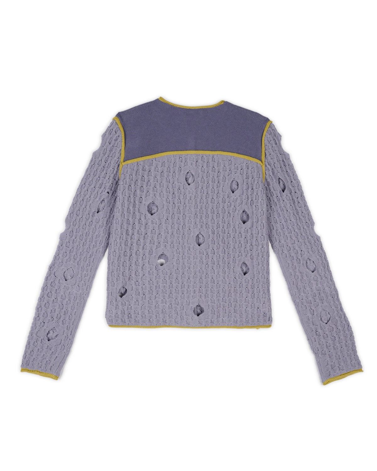 Reverse Seam Wholey Sweater - Washed Blue - 2