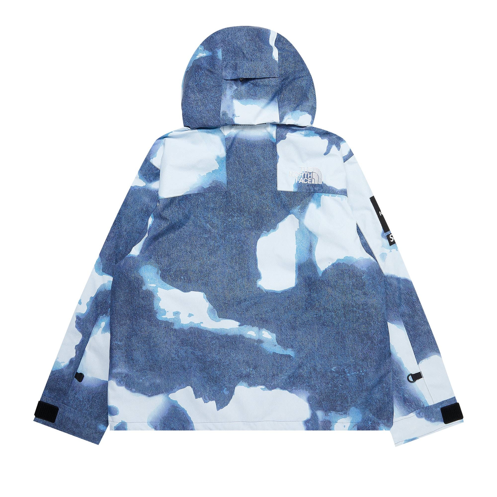 Supreme x The North Face Bleached Denim Print Mountain Jacket 'Indigo' - 2