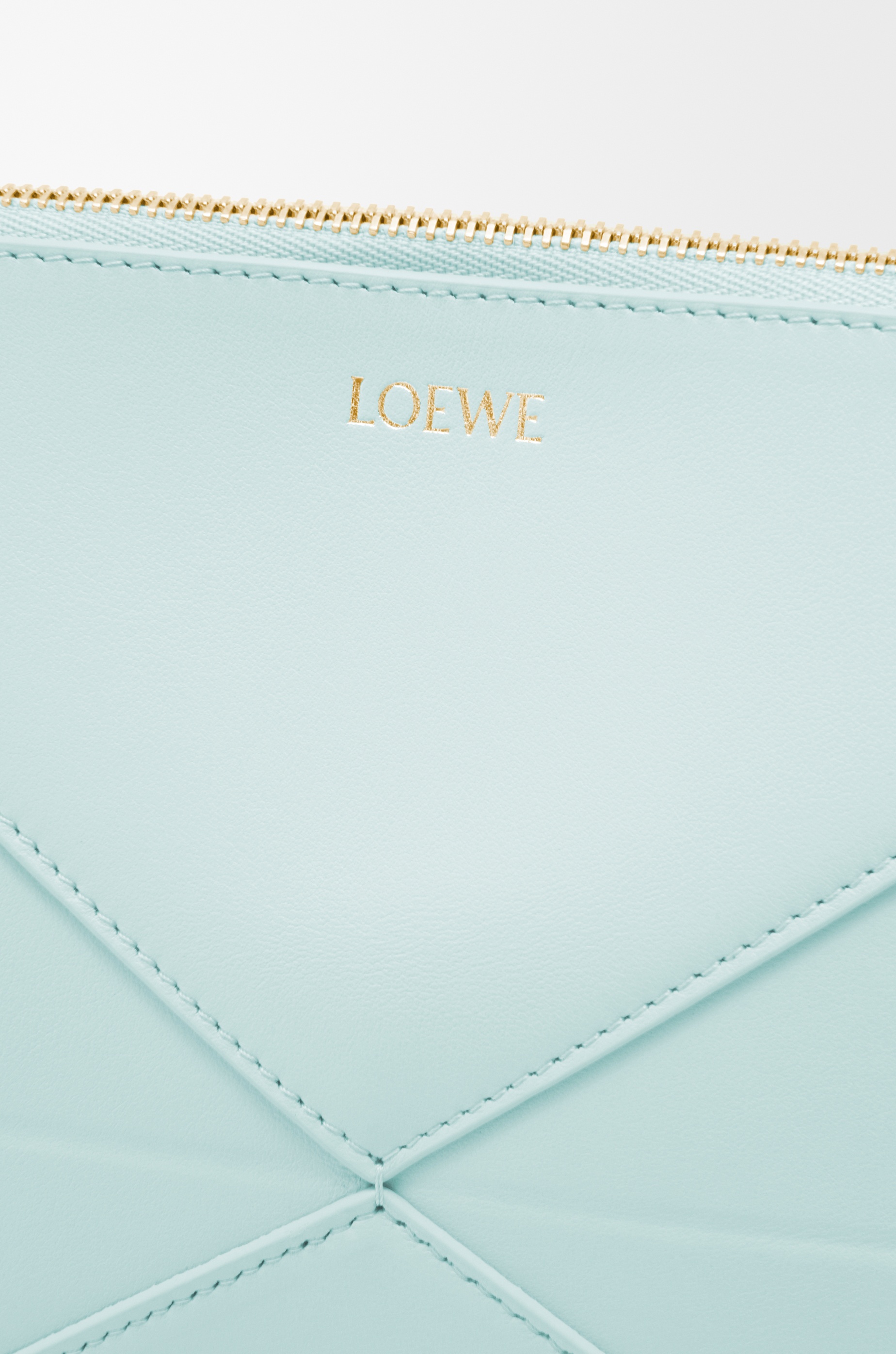 Puzzle Fold pouch in shiny nappa calfskin - 9