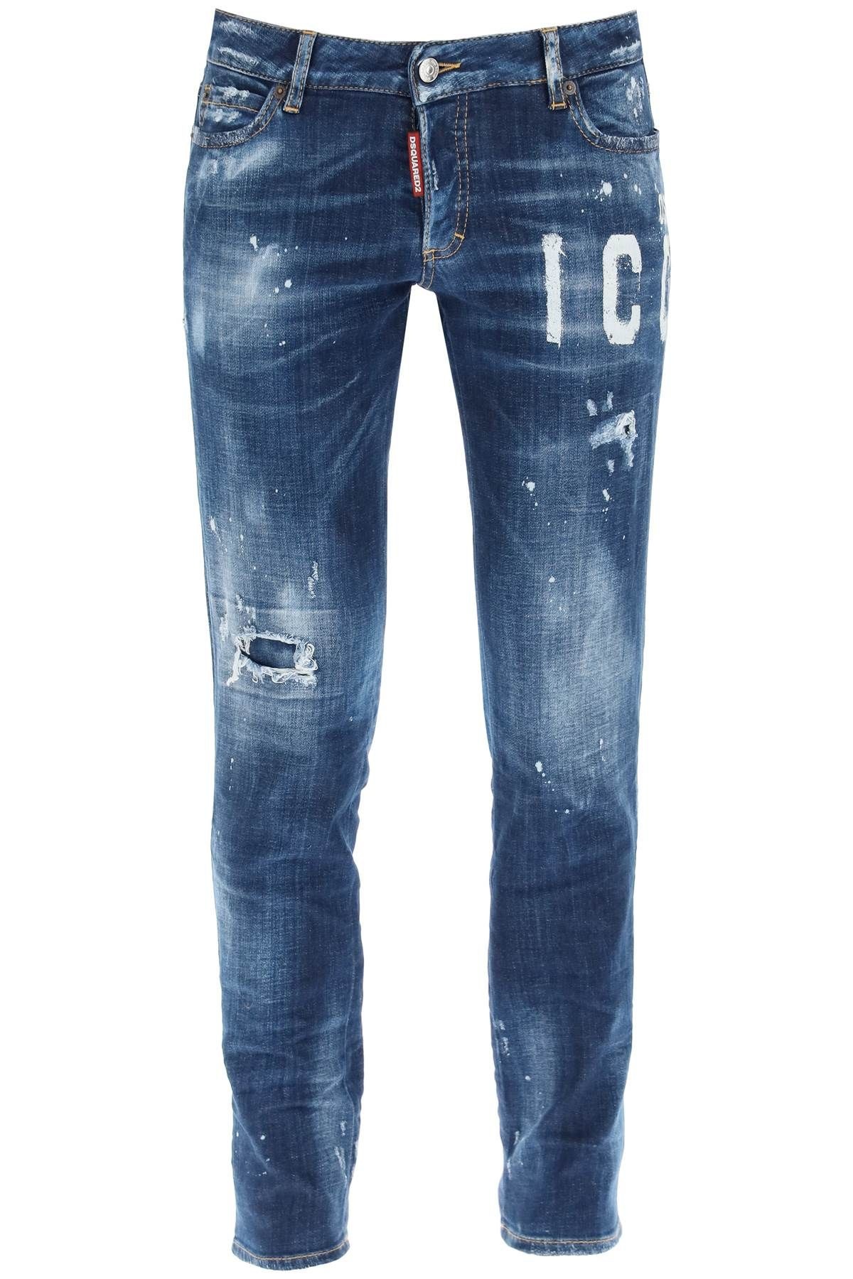 'ICON' PRINT JENNIFER  JEANS - 1