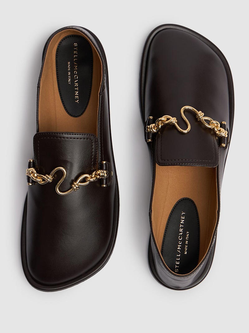 【Stella McCartney】Ryder Eco Alter Mat ローファー 5mm Stella Mccartney Ryder Eco Alter Mat Loafers - Dark Brown