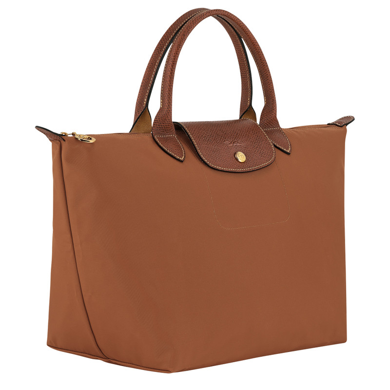 Longchamp Le Pliage Original M Handbag Cognac - Recycled canvas outlook