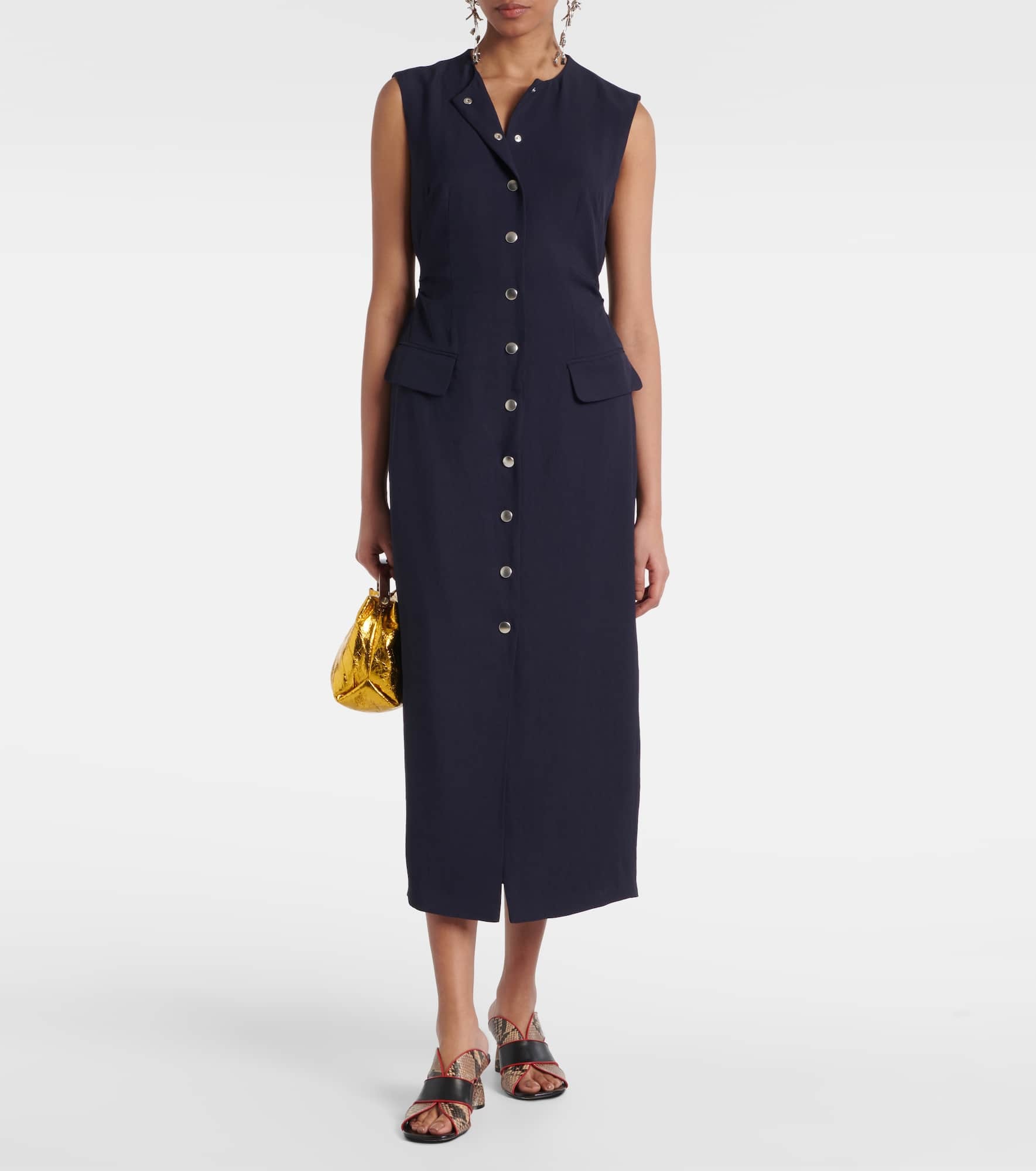 Gabardine midi dress - 2