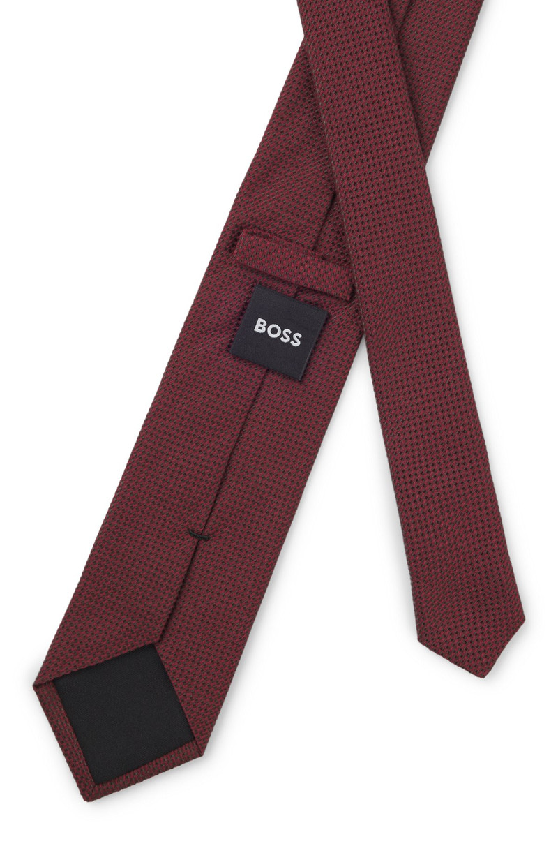 STRUCTURED TIE IN COTTON AND SILK 5