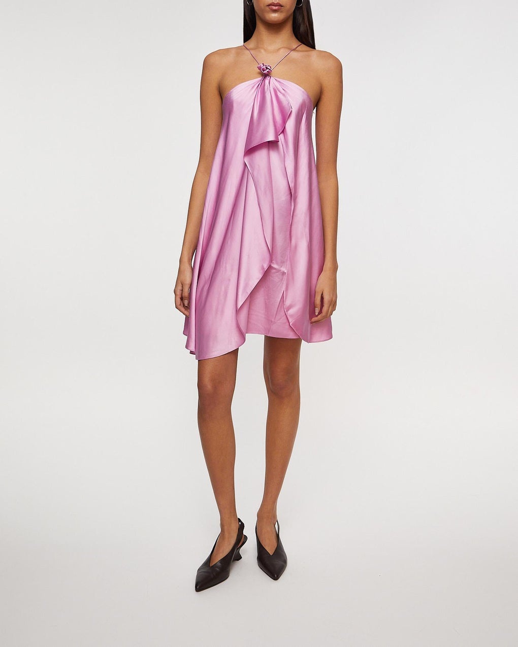 Dress Halter Satin  Blush - 2