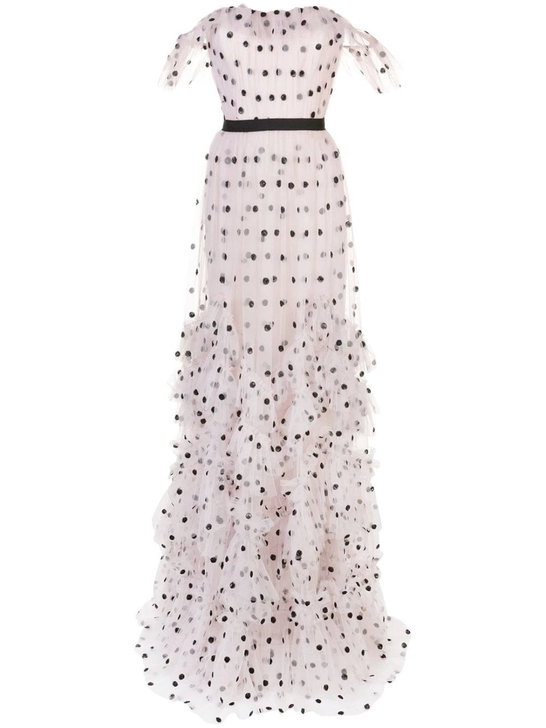 SEQUIN DOT TEXTURE GOWN - 5