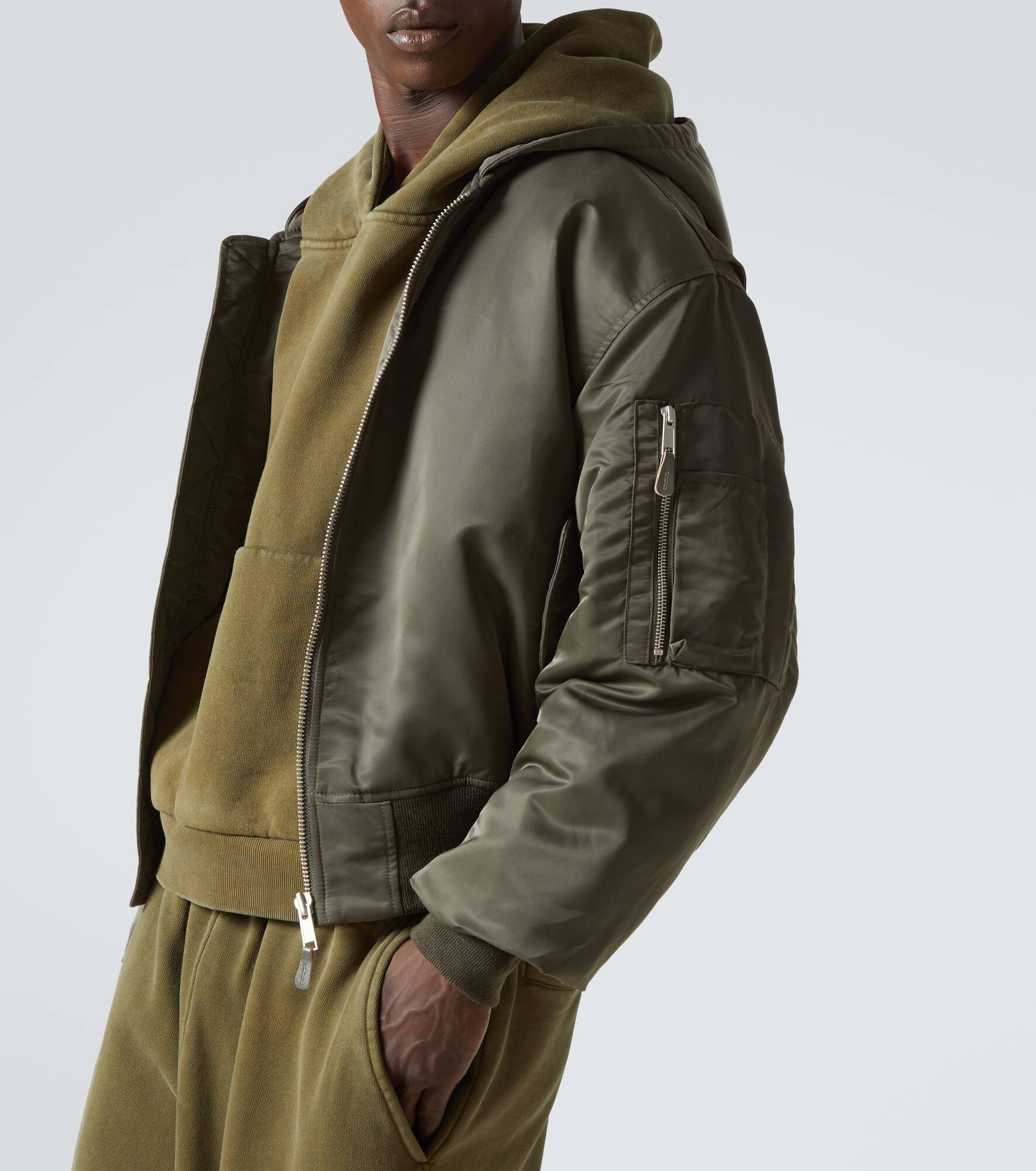 Hooded bomber jacket - 5