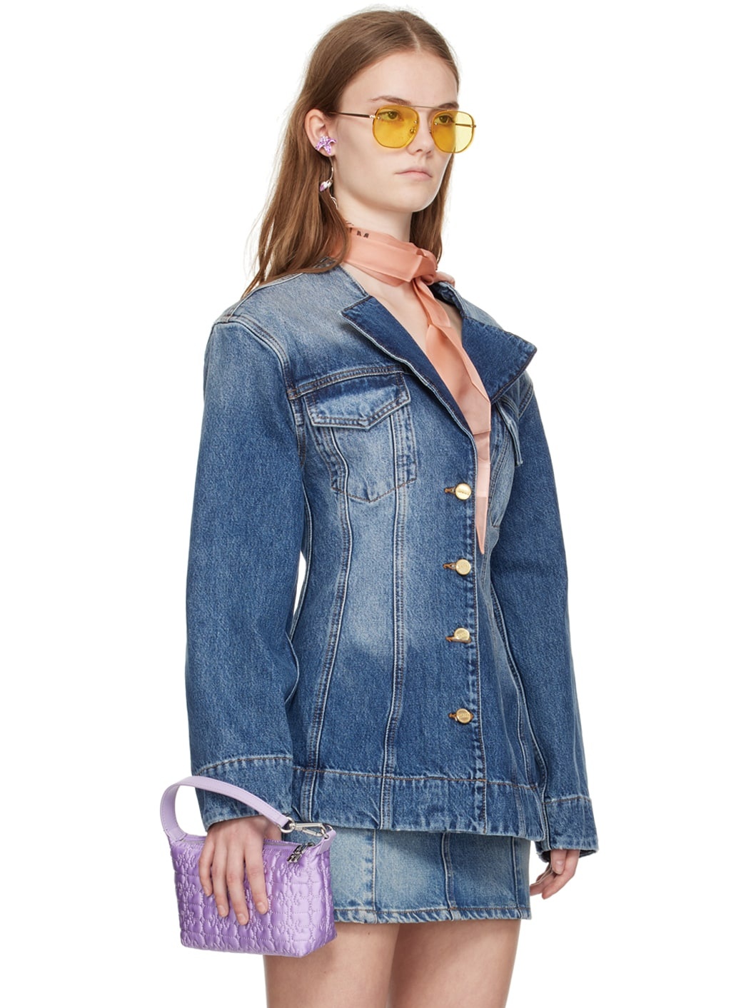Blue Sparkle Denim Blazer - 2