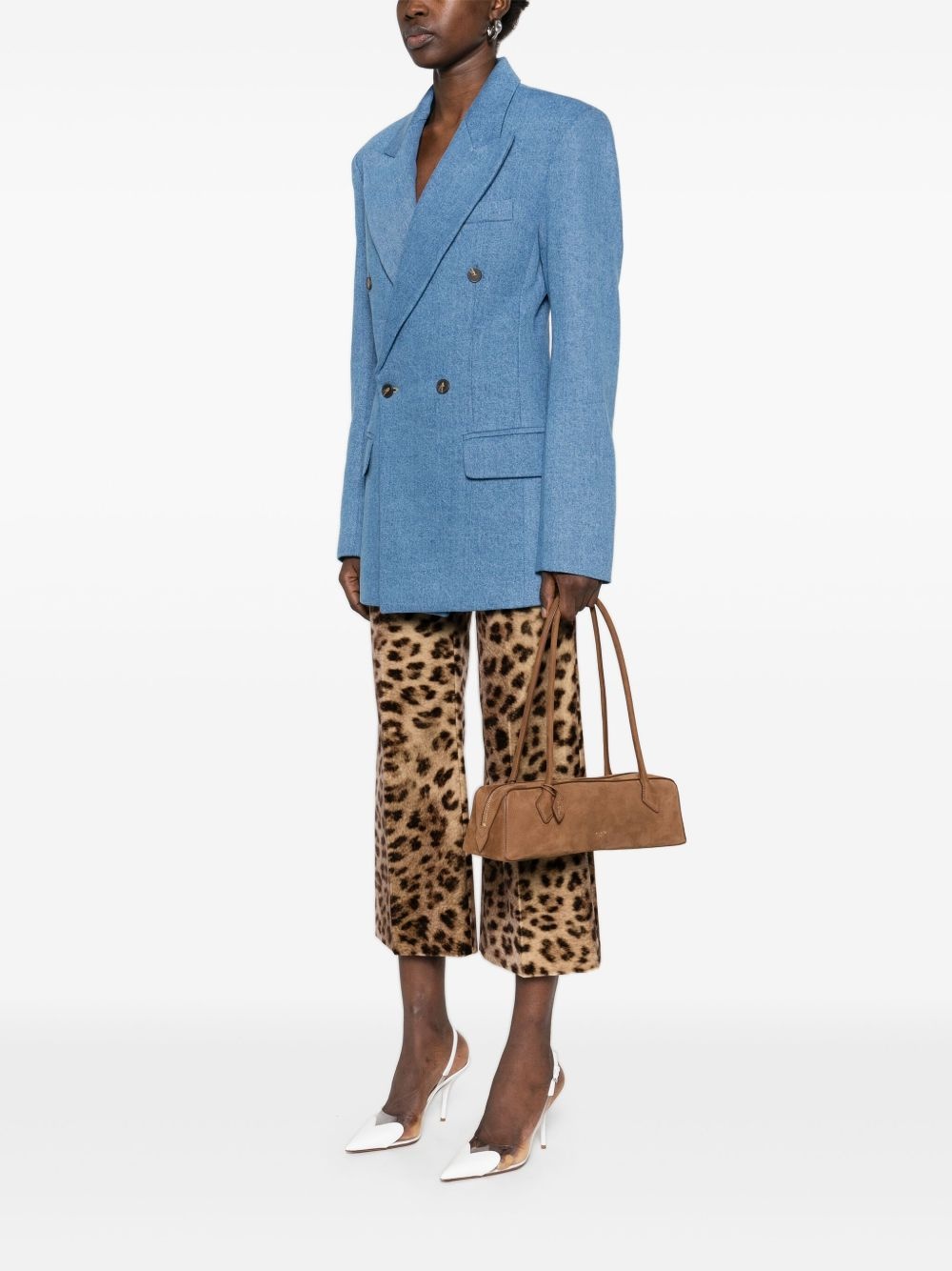 medium Le Teckel suede bag - 2