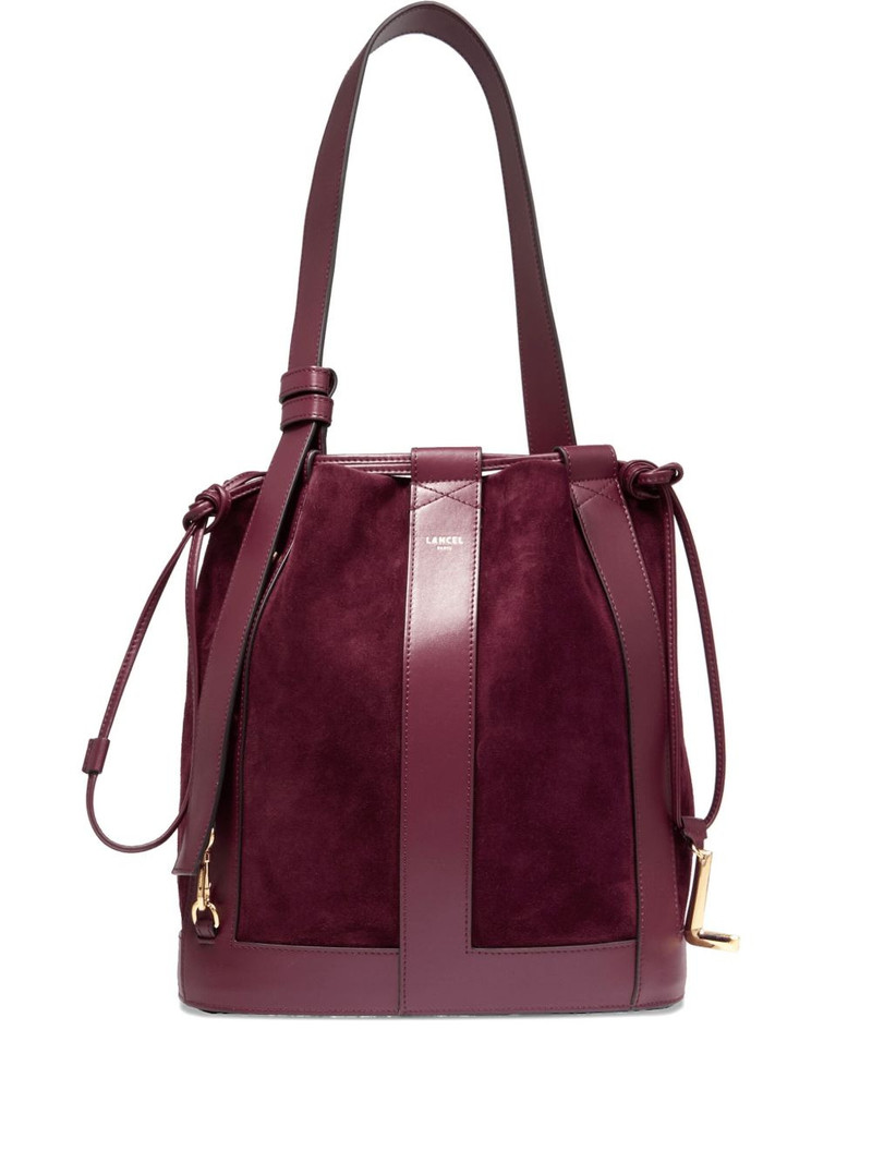 medium Elles suede bucket bag 1