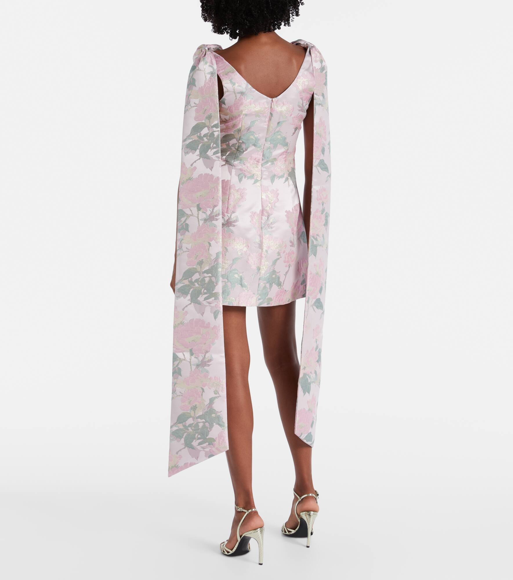 Gita floral brocade minidress - 3