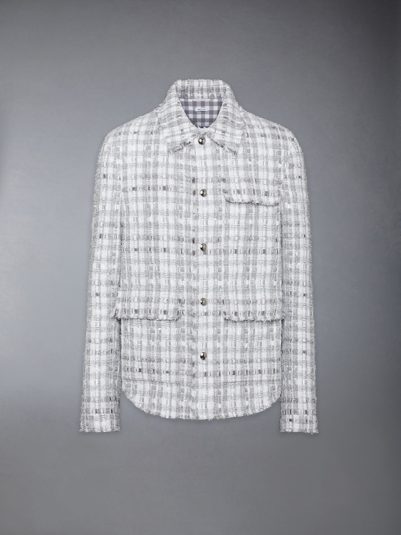GINGHAM TWEED UTILITY JACKET 1