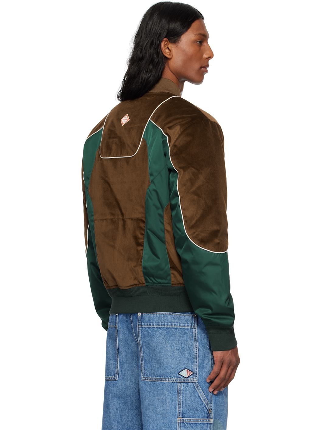 Green & Brown Carseat Bomber Jacket - 3