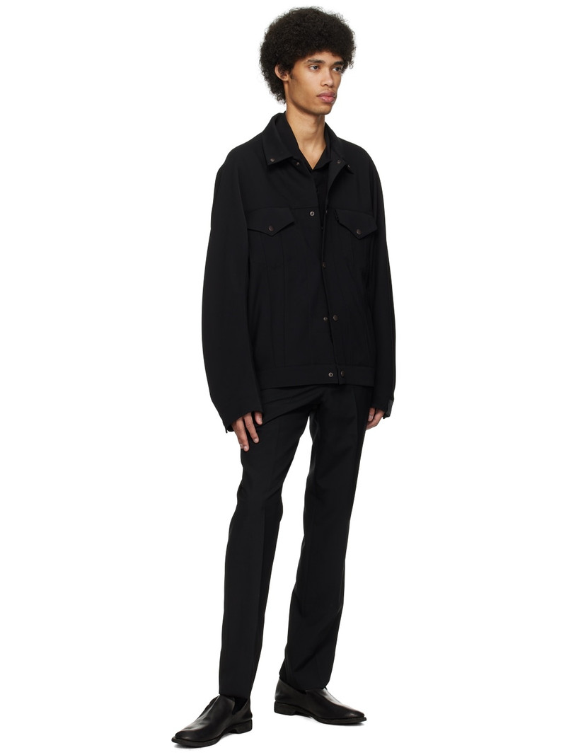 N.Hoolywood Black Slim-Fit Trousers outlook