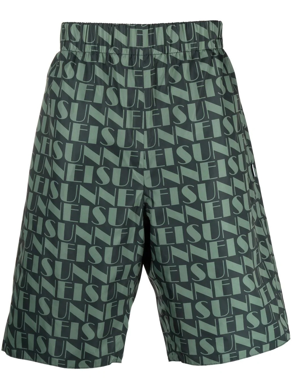 logo-print reversible shorts - 1