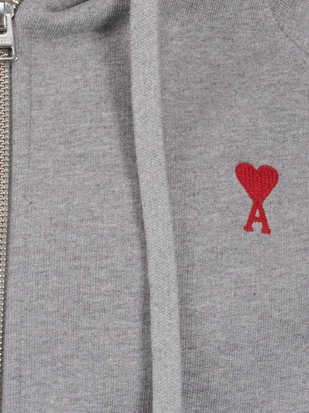 Ami de Coeur-embroidered zip-up hoodie - 2
