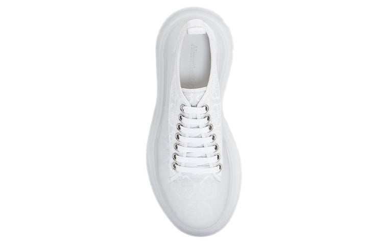 (WMNS) Alexander McQueen Tread Slick Lace Up 'White Transparent' 658085W4Q329337 - 5
