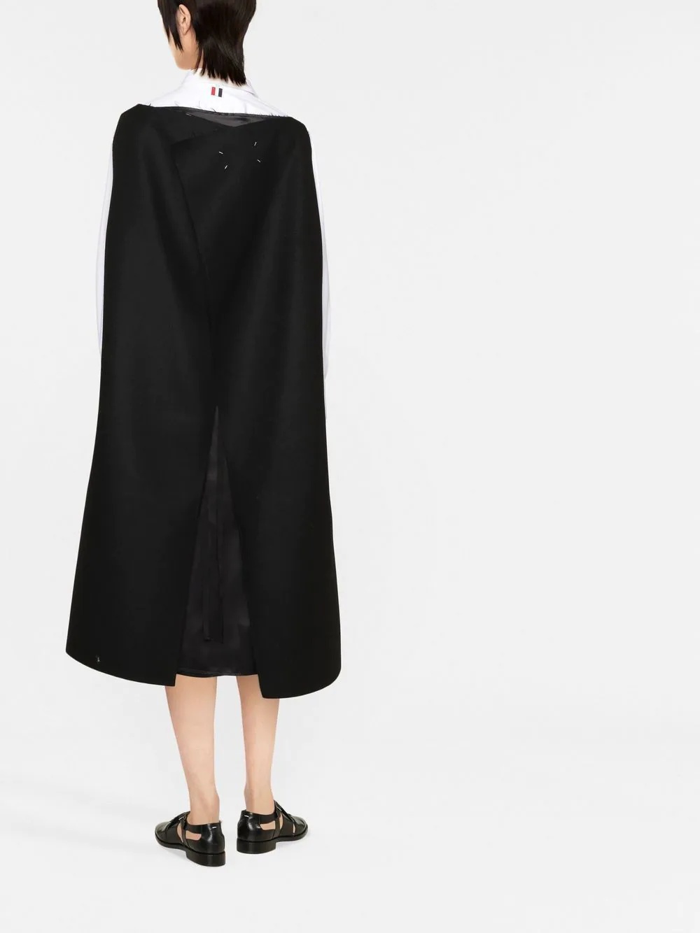 cape-style A-line minidress - 4