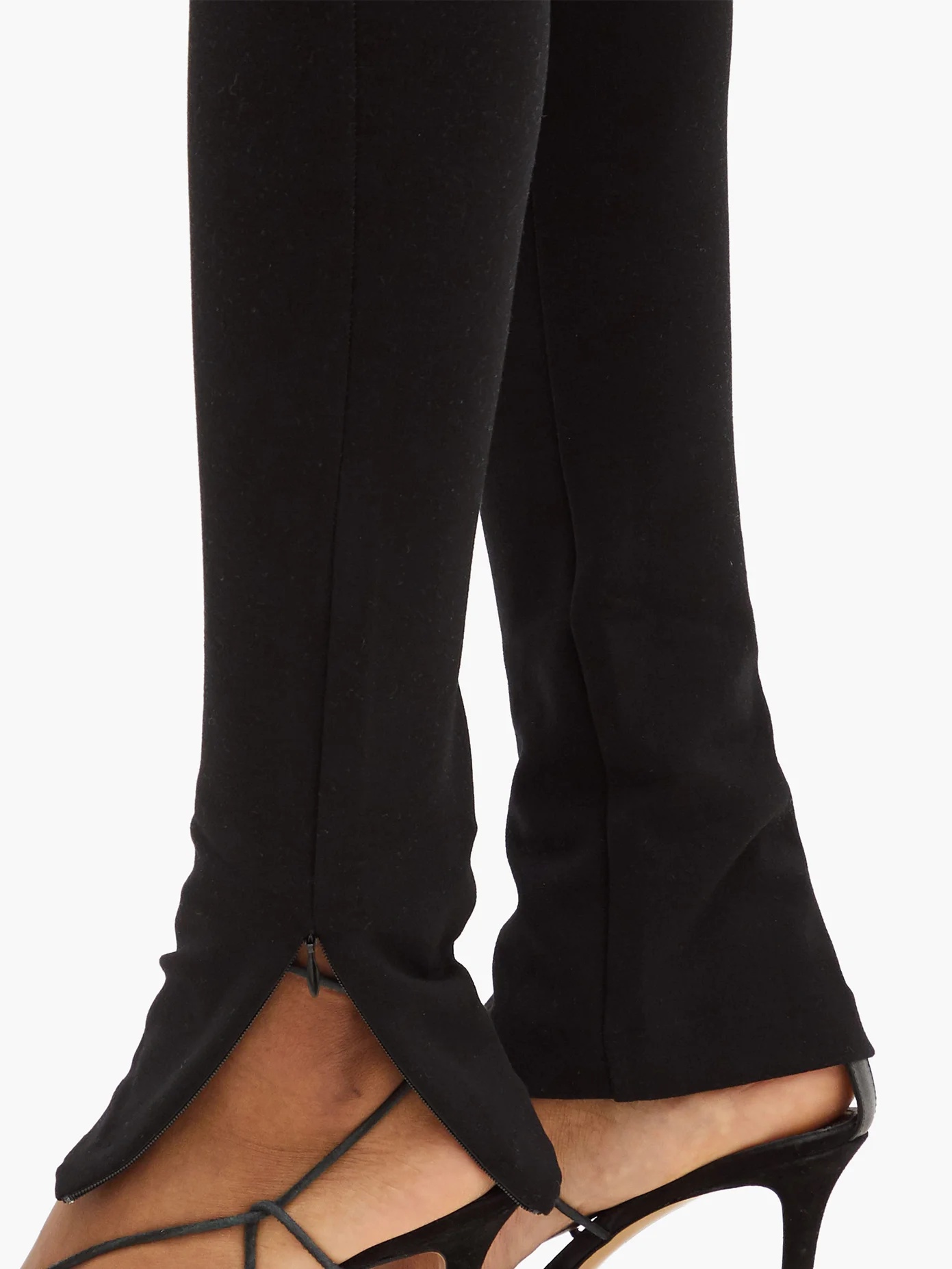 Cork slit-cuff skinny trousers - 3