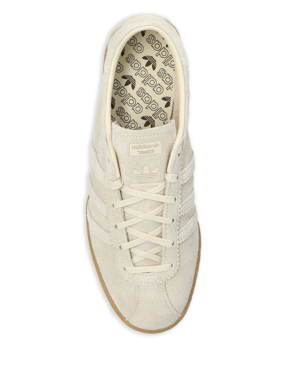 Tobacco suede low-top sneakers - 4
