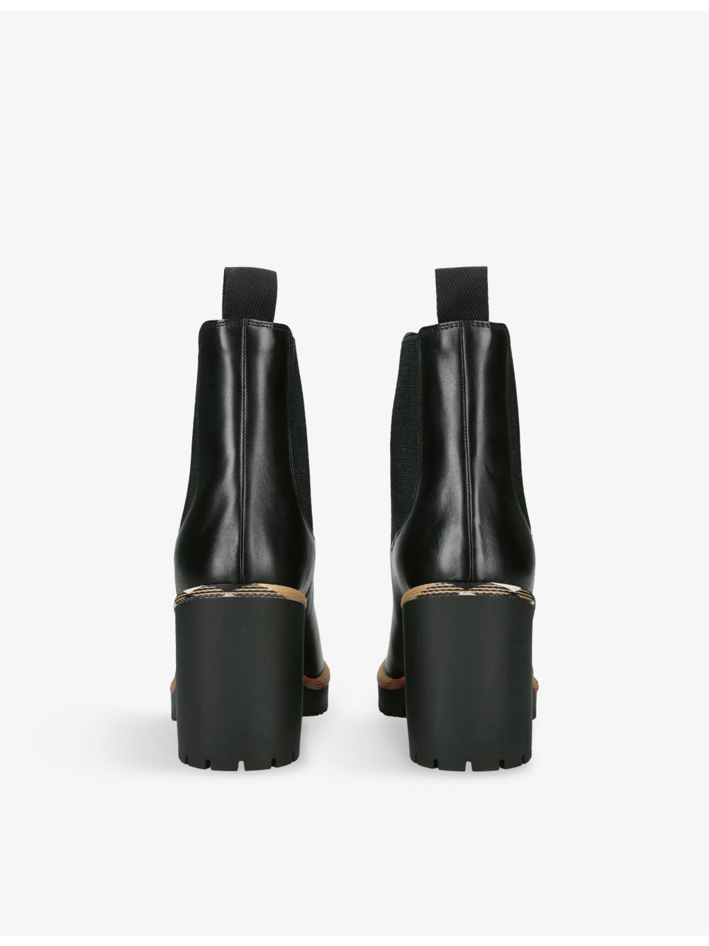 Gravel Leather Heeled Chelsea Boots - 4