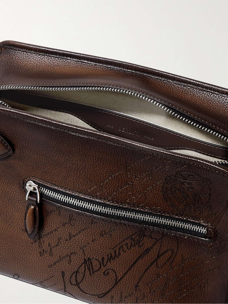 Berluti Morning Debossed Full-Grain Venezia Leather Wash Bag outlook