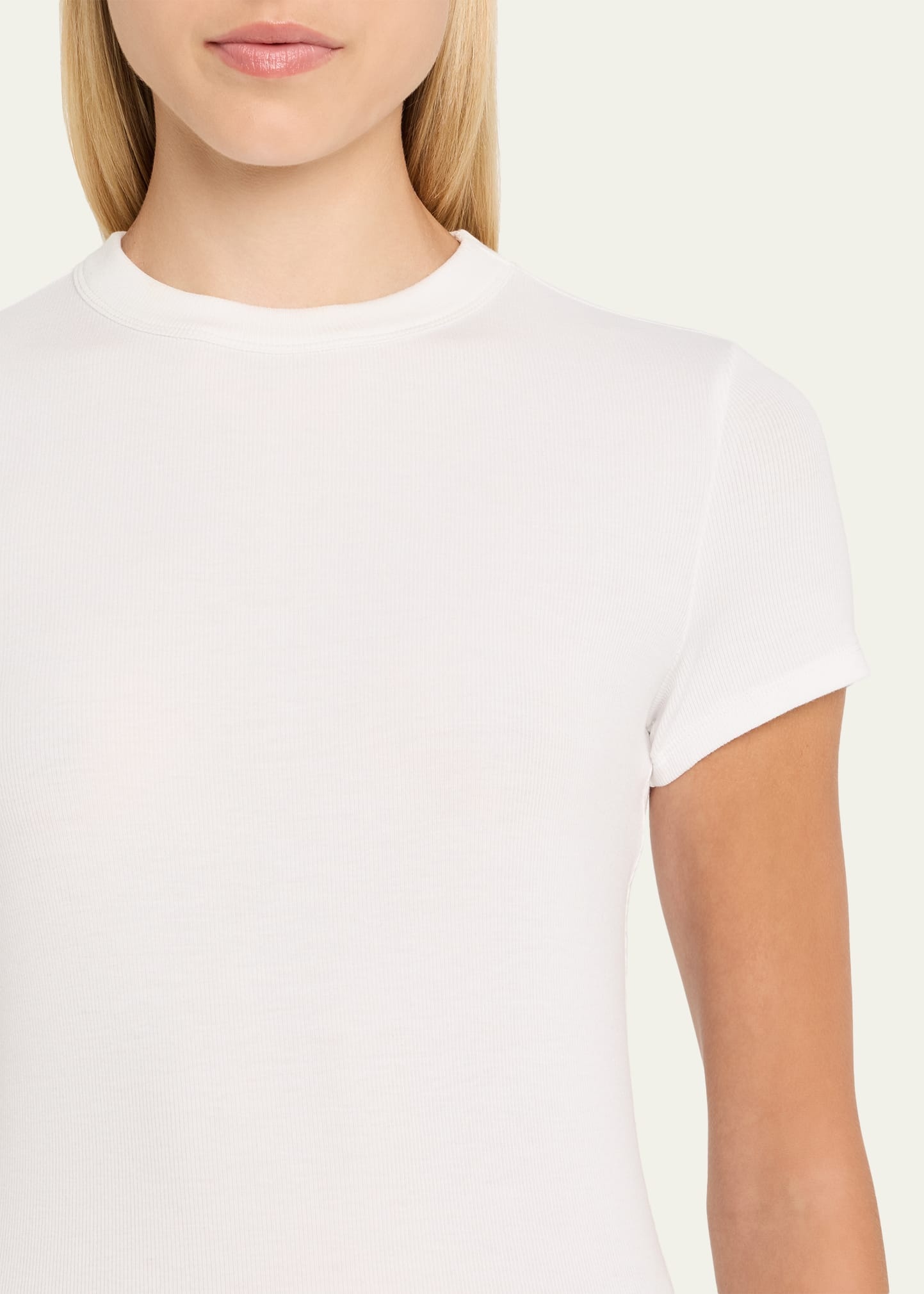 Ribbed Crewneck Baby Tee - 5