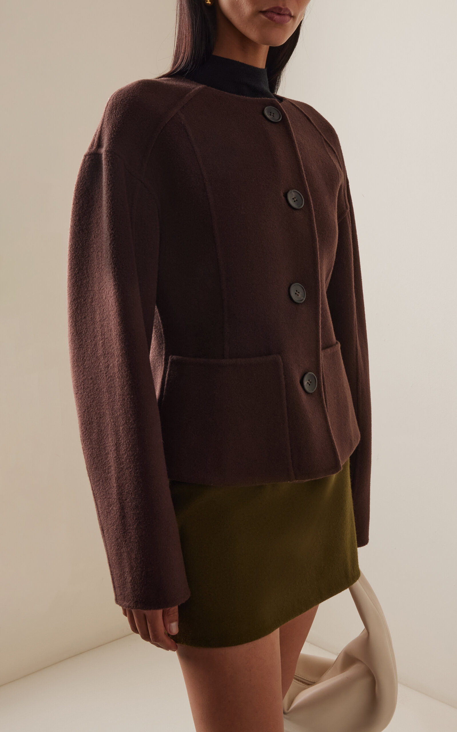 Elsie Double Faced Wool Coat brown - 2