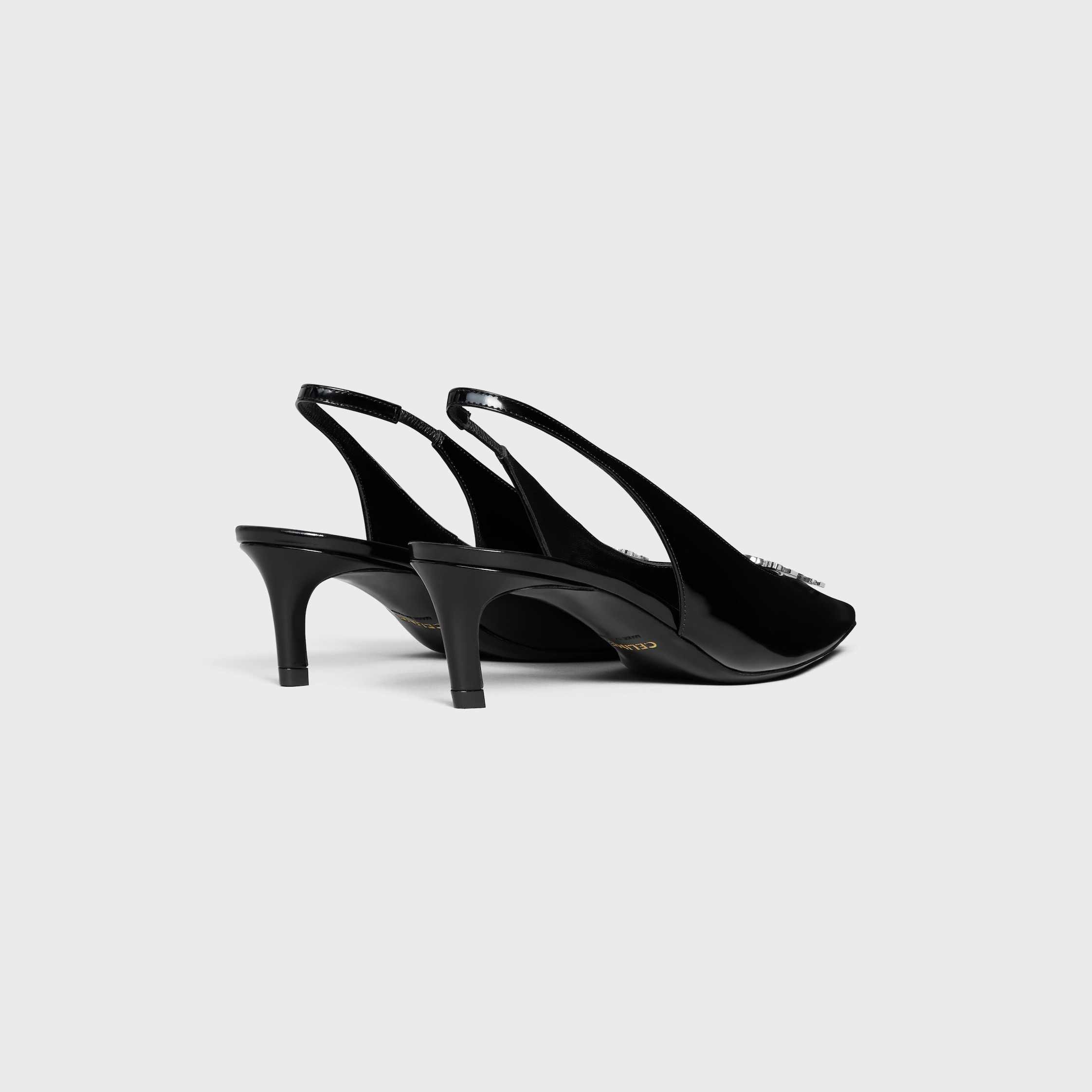 CELINE ALMA TRIOMPHE SLINGBACK in GLOSSY CALFSKIN - 3