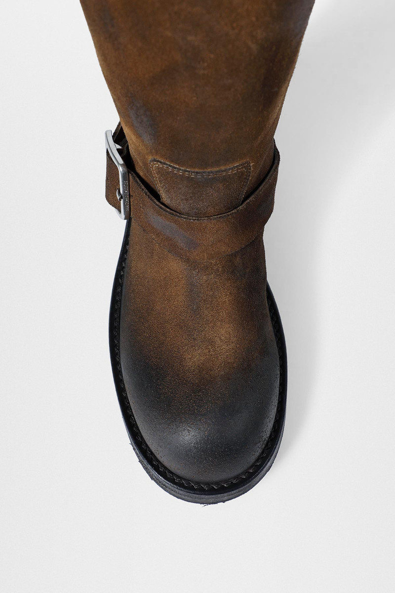 Sarith Engineer Biker Boots with Buckles 9
