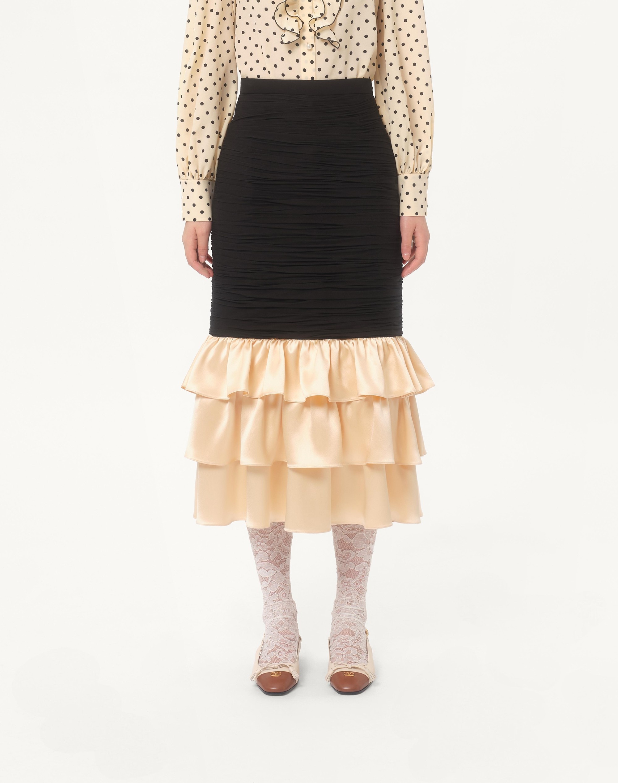 MIDI SKIRT IN LIGHT GEORGETTE - 3