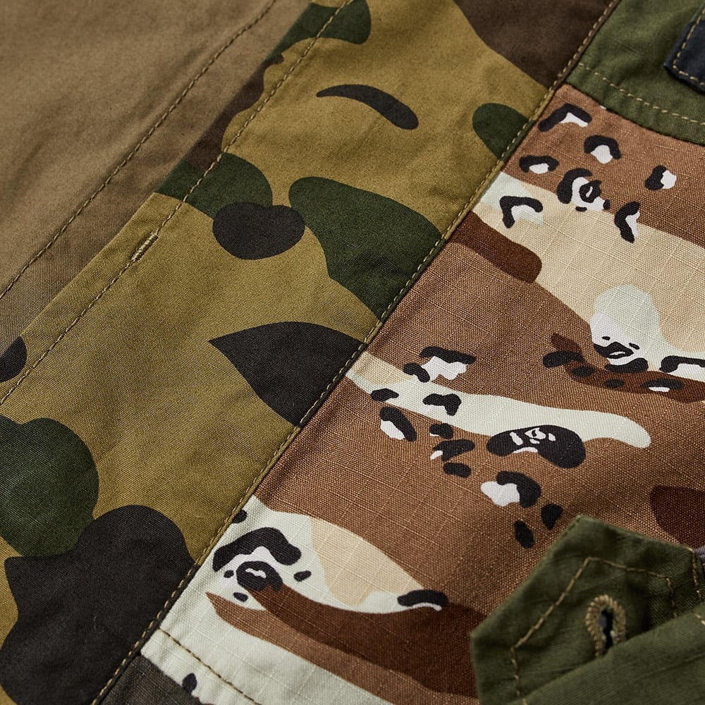 A Bathing Ape Crazy Camo Relaxed Military Shirt - 3