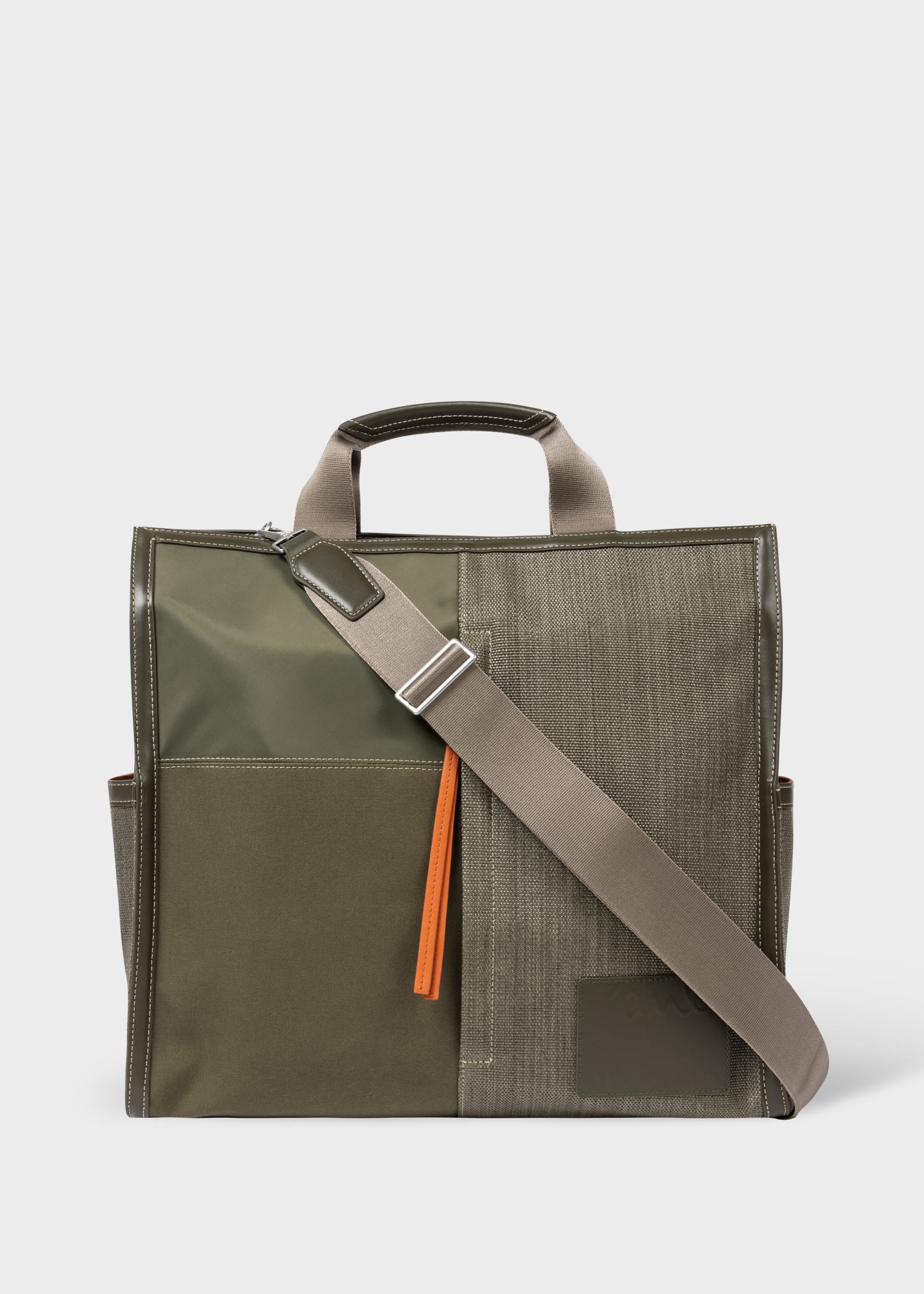 Mixed-Canvas Tote Bag - 1
