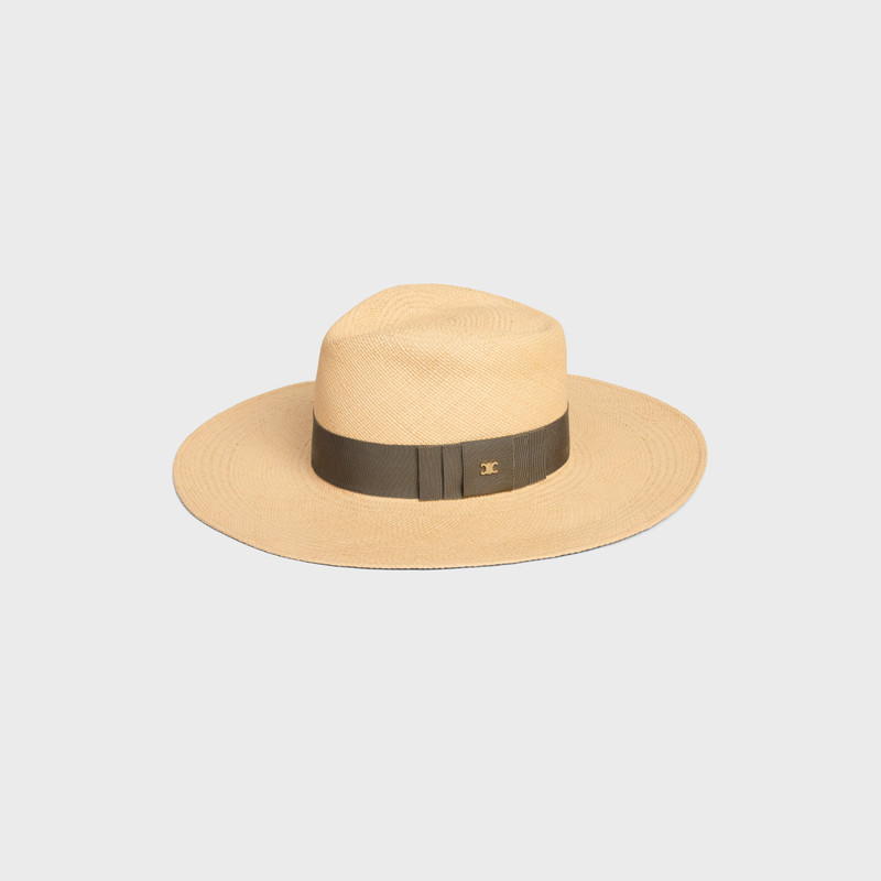 CELINE triomphe panama hat in straw outlook
