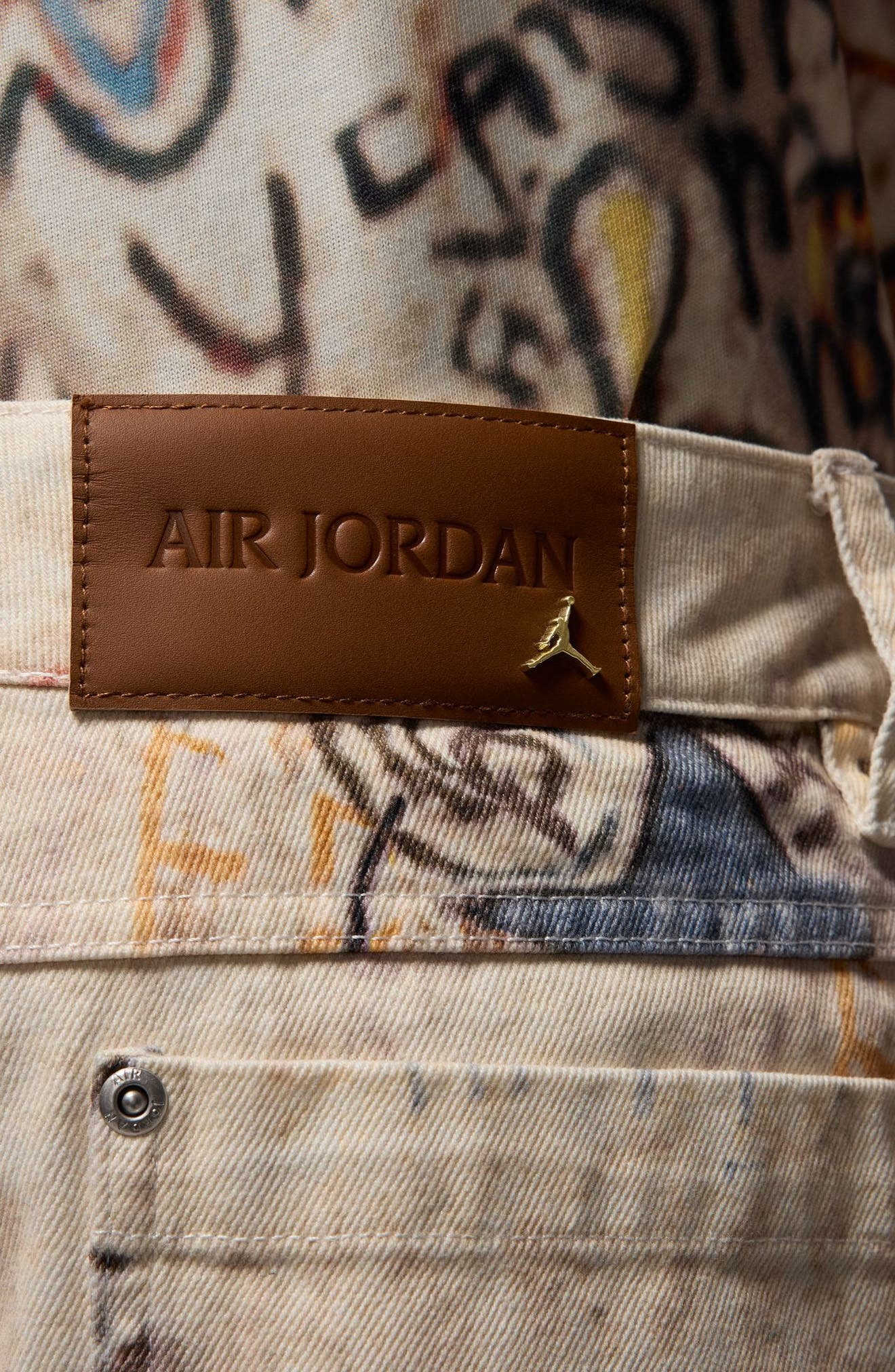 Jordan Print Cotton Twill Shorts in Sail at Nordstrom - 7