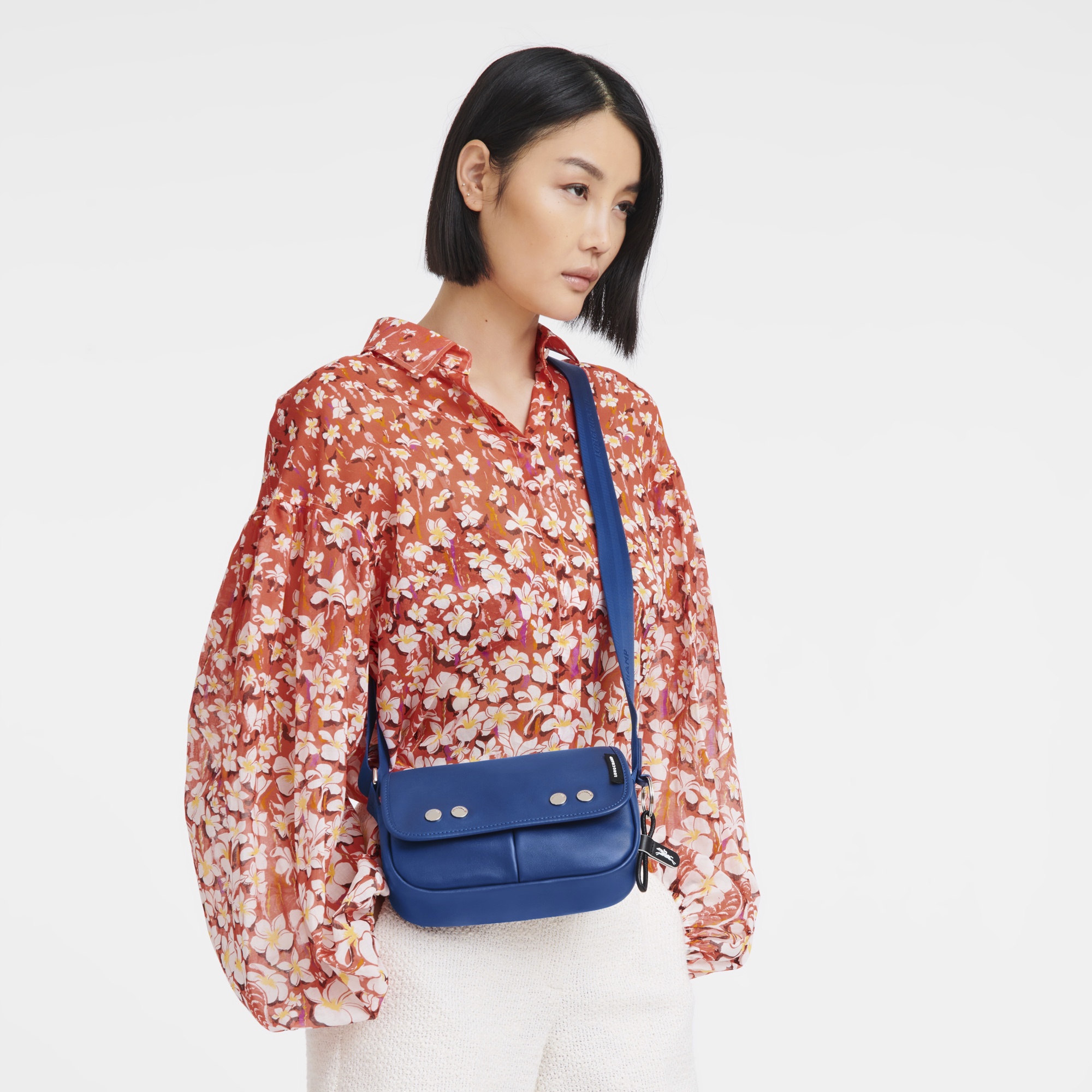 Très Paris S Crossbody bag Electric Blue - Leather - 2