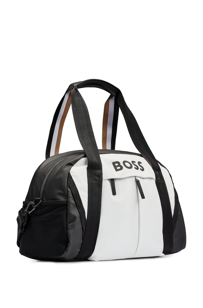 FAUX-LEATHER HOLDALL WITH LOGO DETAILS 5