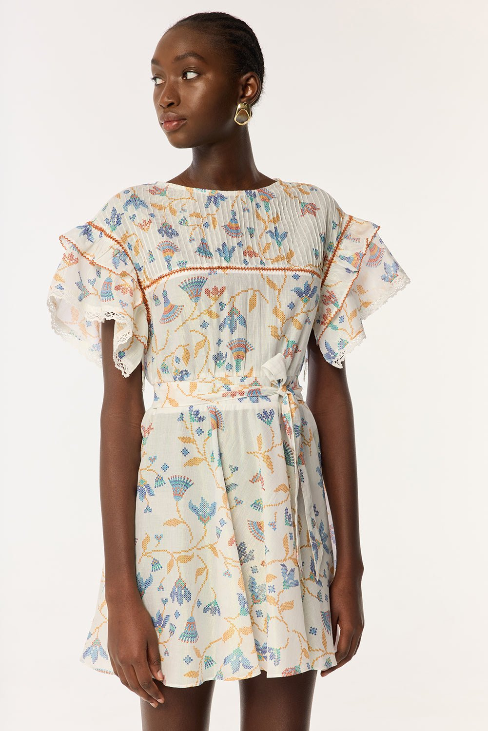 Mini Dress Kora - Blue Ylang Ylang - 3