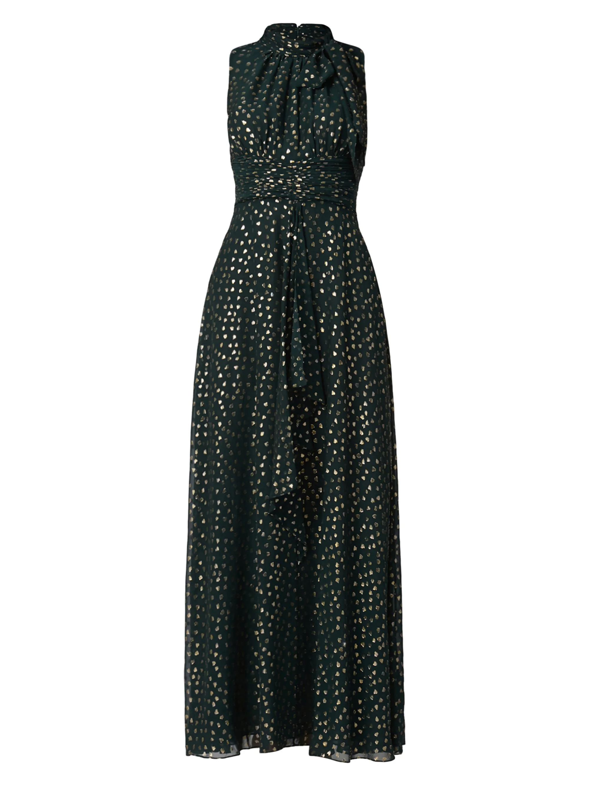 Women's Faye Embellished Maxi Dress - Emerald Gold - 1