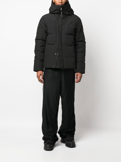 Canada Goose black MacMillan hooded quilted coat outlook